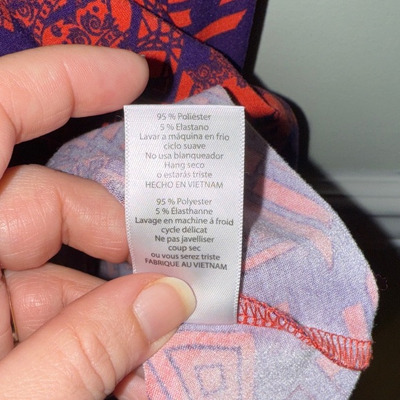 LuLaRoe Tribal Print Short Sleeve Dress Size XS - Picture 6 of 7